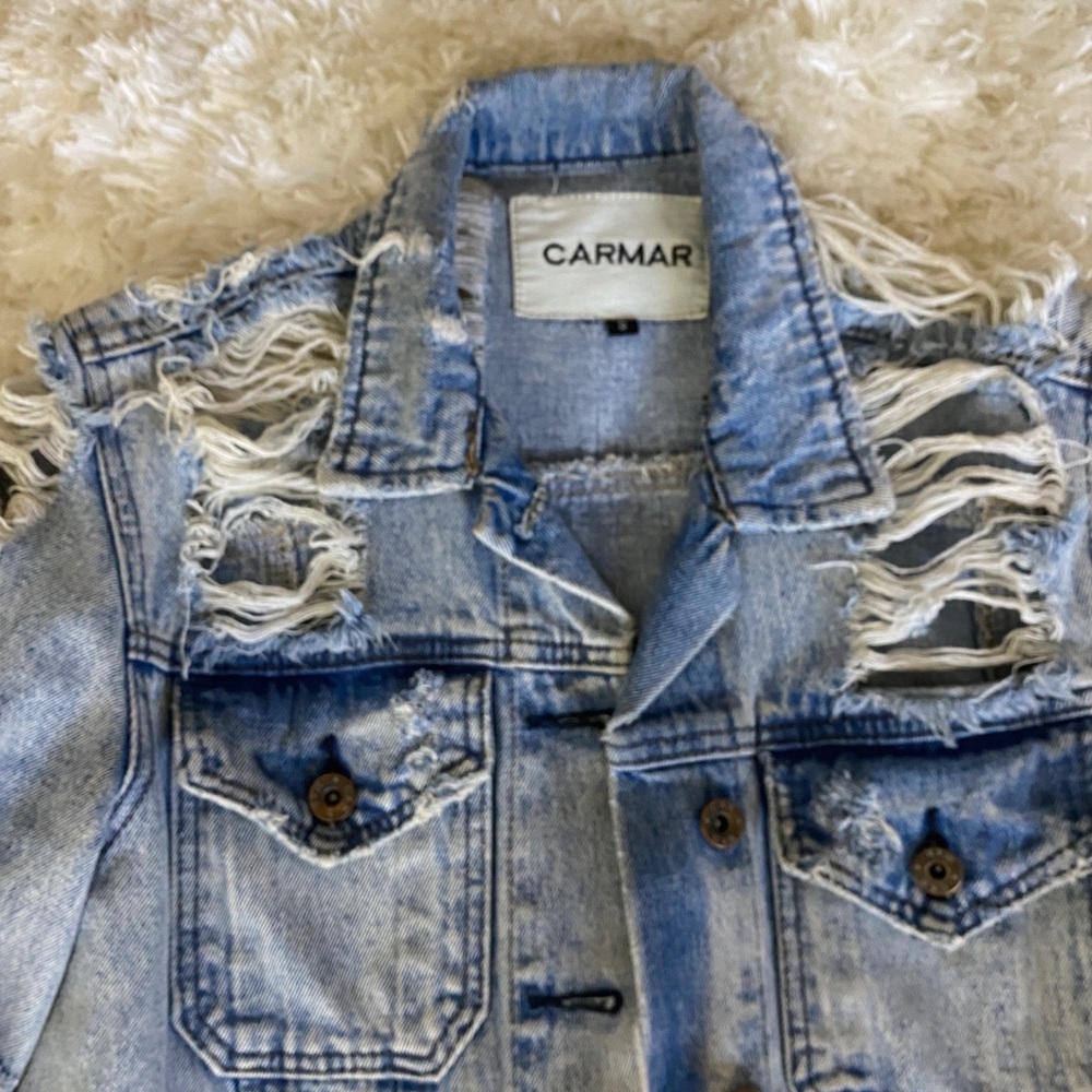 Carmar distressed denim jacket